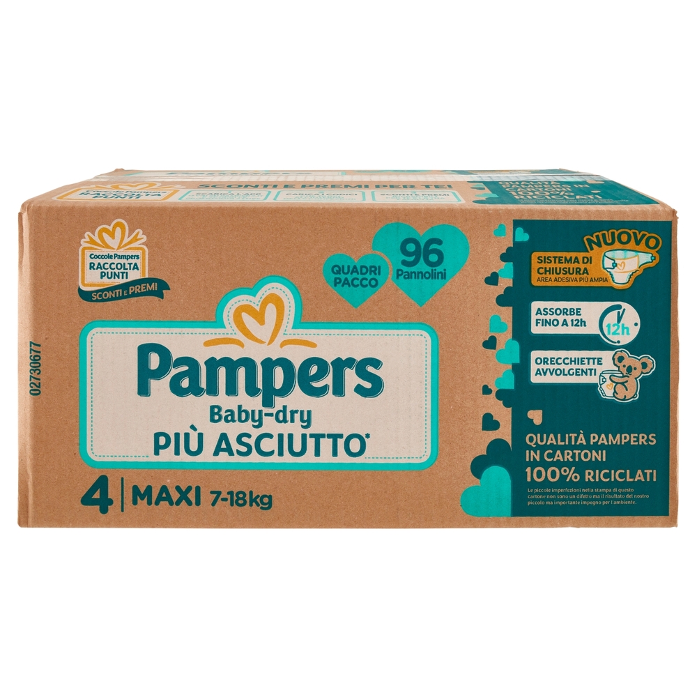 Pampers Baby-dry Maxi 96 pz